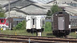 E217系クラY-51編成クハE217-51_サハE217-51_モハE217-51_モハE216-1051が解体線へ移動　長野総合車両センター