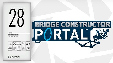 Bridge Constructor Portal Gameplay - (PC/2K 60FPS) - Level 28 - On Their Heads
