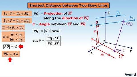 4. 12M11.5 CV 2 Distance between Two Skew Lines