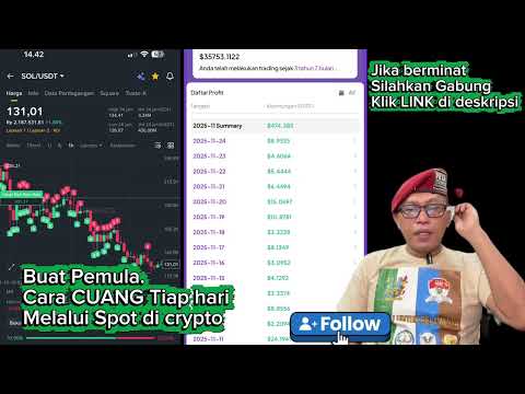 Buat Pemula | Cara CUANG Tiap hari Melalui Spot di crypto