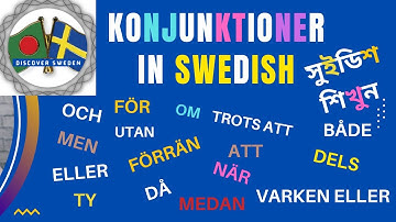 Learn Swedish For Beginners | Learning Swedish | Swedish Language | SFI | KONJUNKTIONER | 64-1