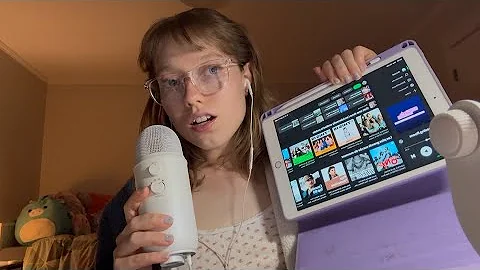 asmr || whisper ramble & showing my spotify