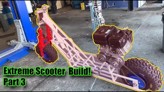 Off road gas scooter EXS301 (extreme scooter) part 3. by Shore Garage 491 views 4 years ago 4 minutes, 19 seconds