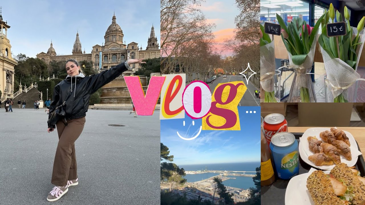 Una semana conmigo 🩵 | Pilates, Montjuïc, Uñas… #vlog #barcelona #comida #comida #unasemanaconmigo 