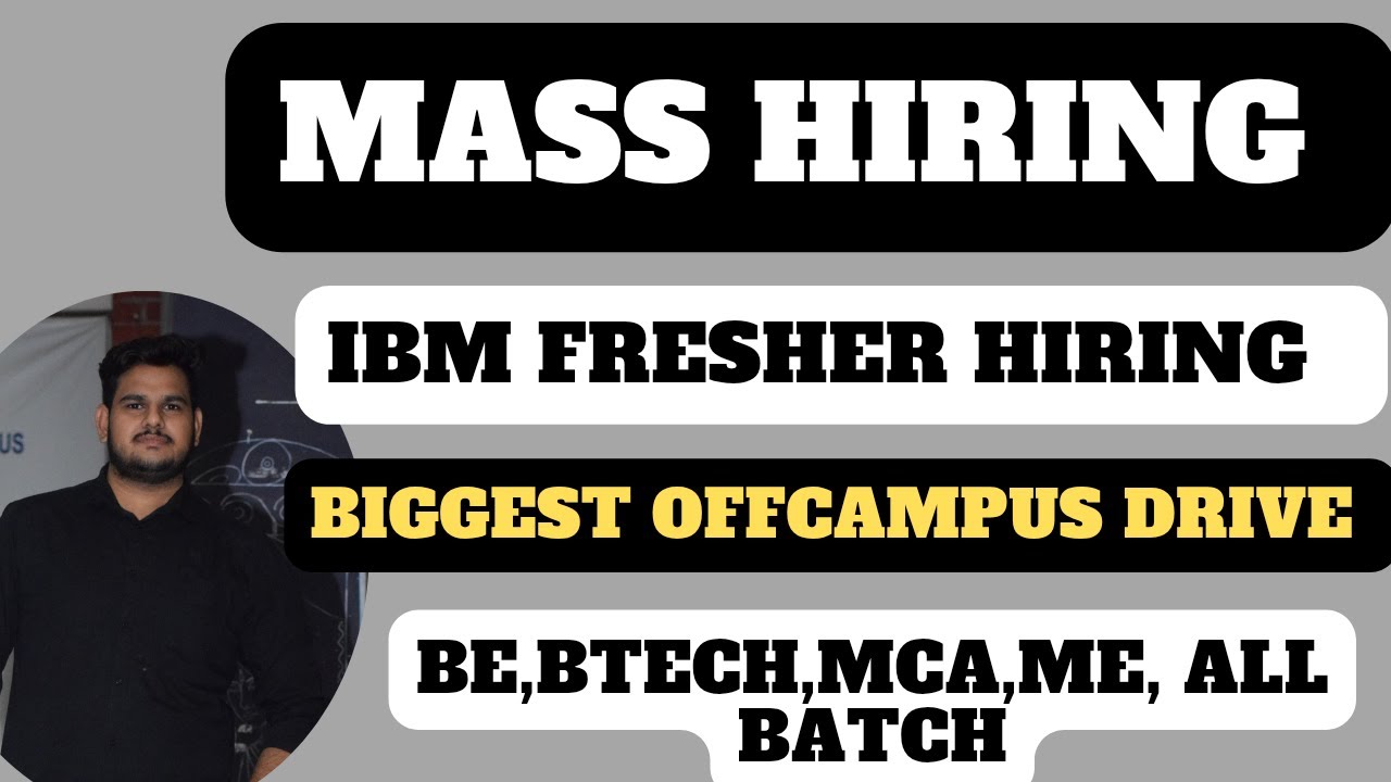 IBM MASS HIRING FRESHER 2024-25 |IBM ASE OFF CAMPUS DRIVE LATEST JOB ...
