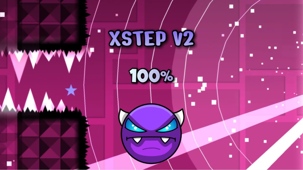 Xstep V2 100% (MY BEST FLUKE 33%) 7th easy demon || GEOMETRY DASH || 😈 ...