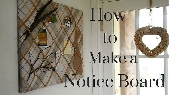 DIY Bulletin Board - Make Your Own Fabric Bulletin Board Easily