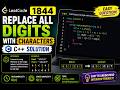 Solved LeetCode 1844 | Replace All Digits with Characters | Easy C++ Solution