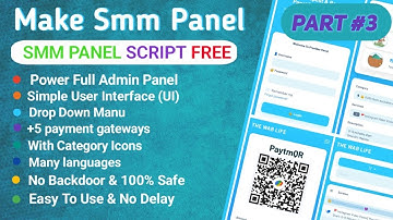 Smm Panel Kaise Banaye  How To Create Smm Wapsite  Smm Panel Script Free  The Wab Life Part #3