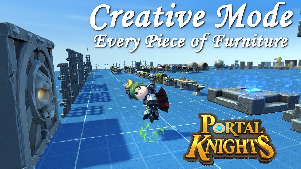 Portal Knights ALL NEW FURNITURE in CREATIVE MODE Version 1.4
