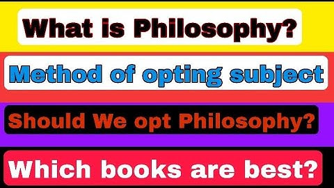 Should we opt Philosophy?