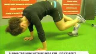 WBFF PRO BELINDA KIM - LEG AND ABS TRAINING