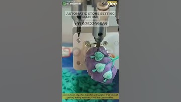 Automatic stone setting machine #jewellerymakingmachine #jewellerymaker #process #machine