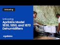 Unboxing Aprilaire Model 1830, 1850 & 1870 Dehumidifiers