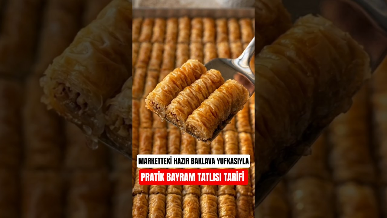 MARKETTEKİ HAZIR BAKLAVA YUFKASIYLA ÇOK KOLAY VE LEZZETLİ BAYRAM TATLISI TARİFİ 👌#keşfet MARKETTEKİ HAZIR BAKLAVA YUFKASIYLA ÇOK KOLAY VE LEZZETLİ BAYRAM TATLISI TARİFİ 👌#keşfet