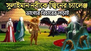সুলাইমান নবীকে জ্বিনের চ্যালেঞ্জ ভাগ্যের বিচারের লড়াই | সুলাইমান নবীর অলোকিক কেরামত | Rasuler Kahani