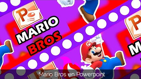 Como hacer un juego de Mario Bros en Power Point (Basico)