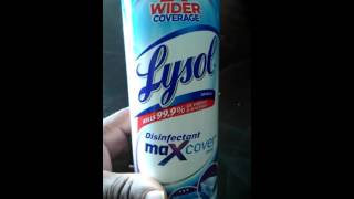 Killing athletes foot in minutes with Lysols Disinfectant Maxcover