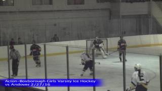 Acton Boxborough Girls Ice Hockey vs Andover 1/27/16