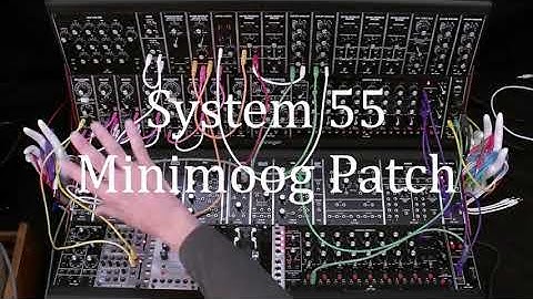System 55 Basic Patch Points - Lucky Man patch