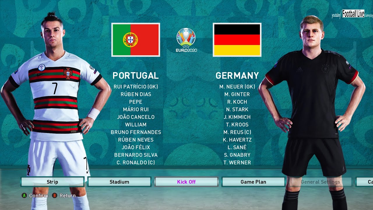 PES 2020 - Portugal vs Germany - EURO 