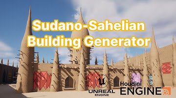 Houdini African Building Generator in Unreal Engine 5