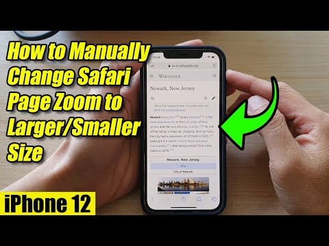 iPhone 12: How to Manually Change Safari Page Zoom to a Larger/Smaller Size