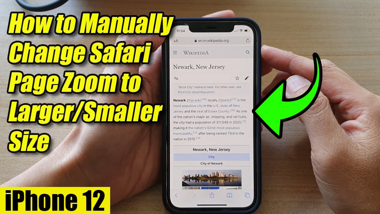 how to zoom out safari iphone