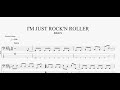 I'M JUST ROCK'N ROLLER 【ZIGGY】 ベースtab譜
