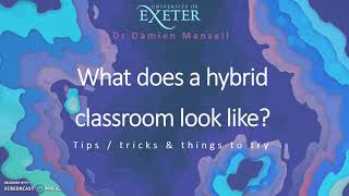 Hybrid teaching at Exeter University - GIS