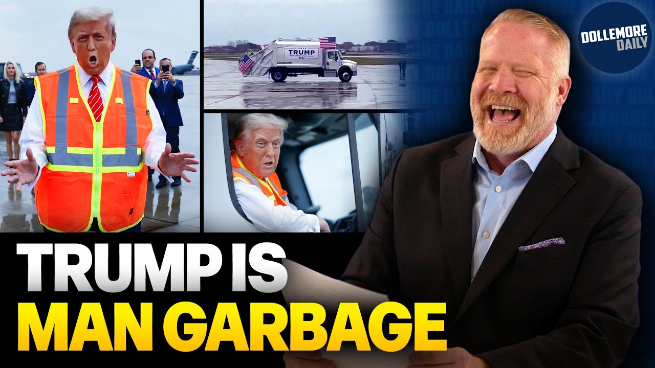 Donald Trump PERFOMS BIZARRE GARBAGE STUNT Dressed in Weird Costume!!!