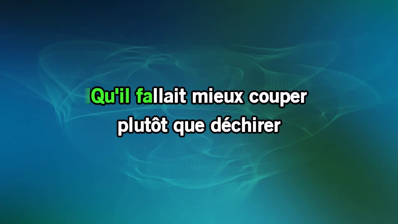 Jean Louis Aubert Voila C'est Fini Parole