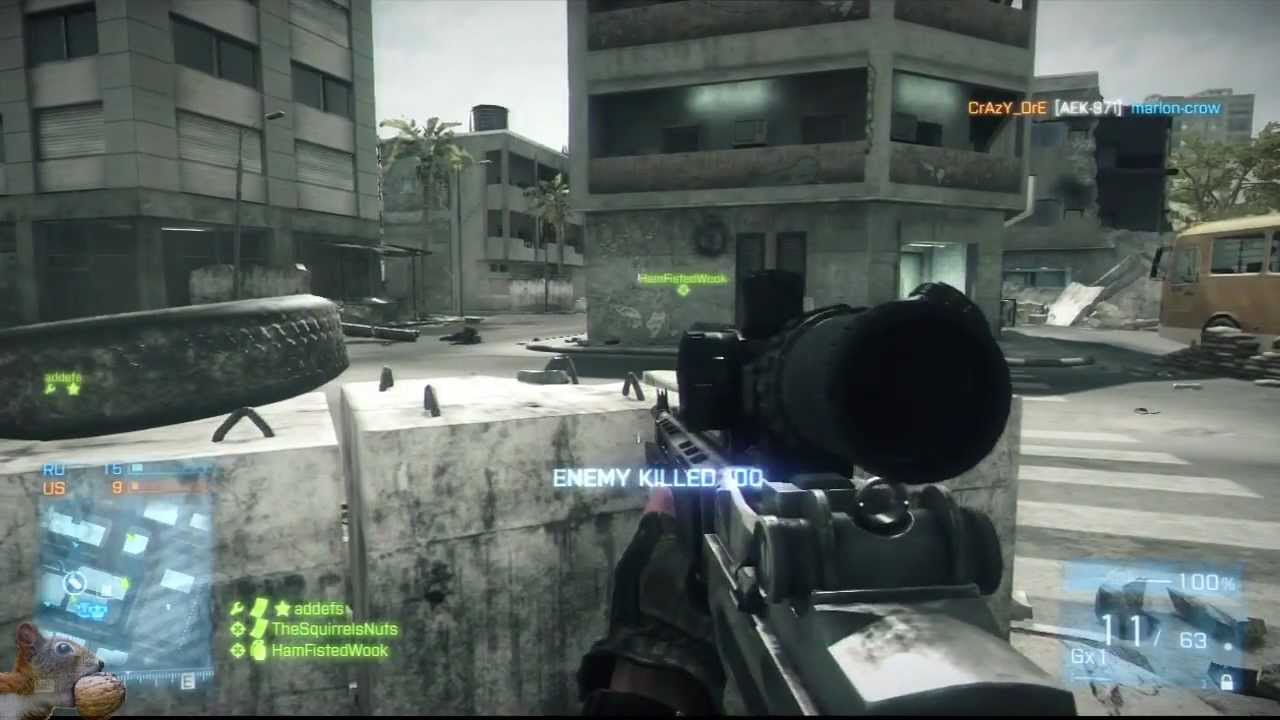 Battlefield 3 - M39 EMR Review and Strike at Karkand Gameplay PS3