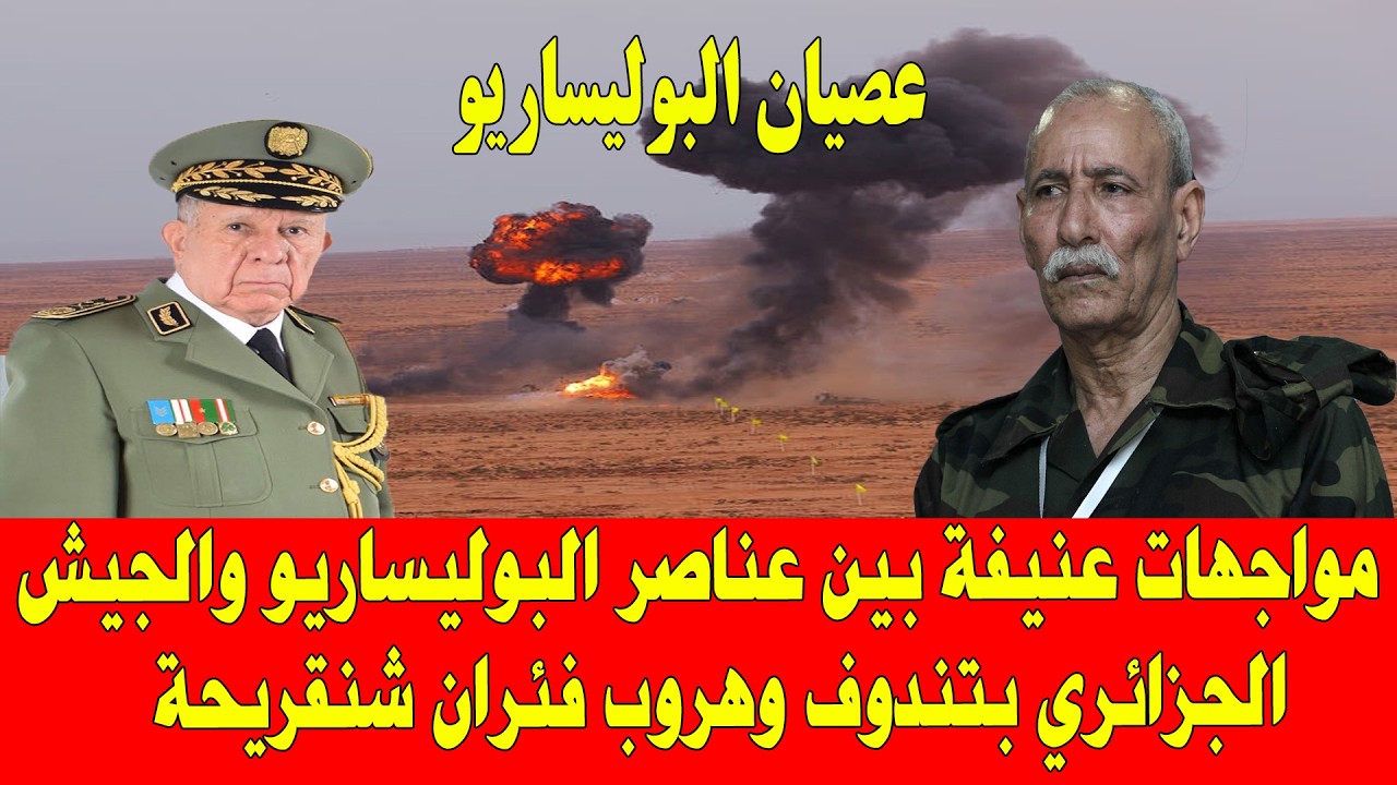 المغرب والجزائر .. مواجهات عنيفة بين الجيش الجزائري وعناصر من البوليساريو تنتهي بهروب فئران شنقريحة