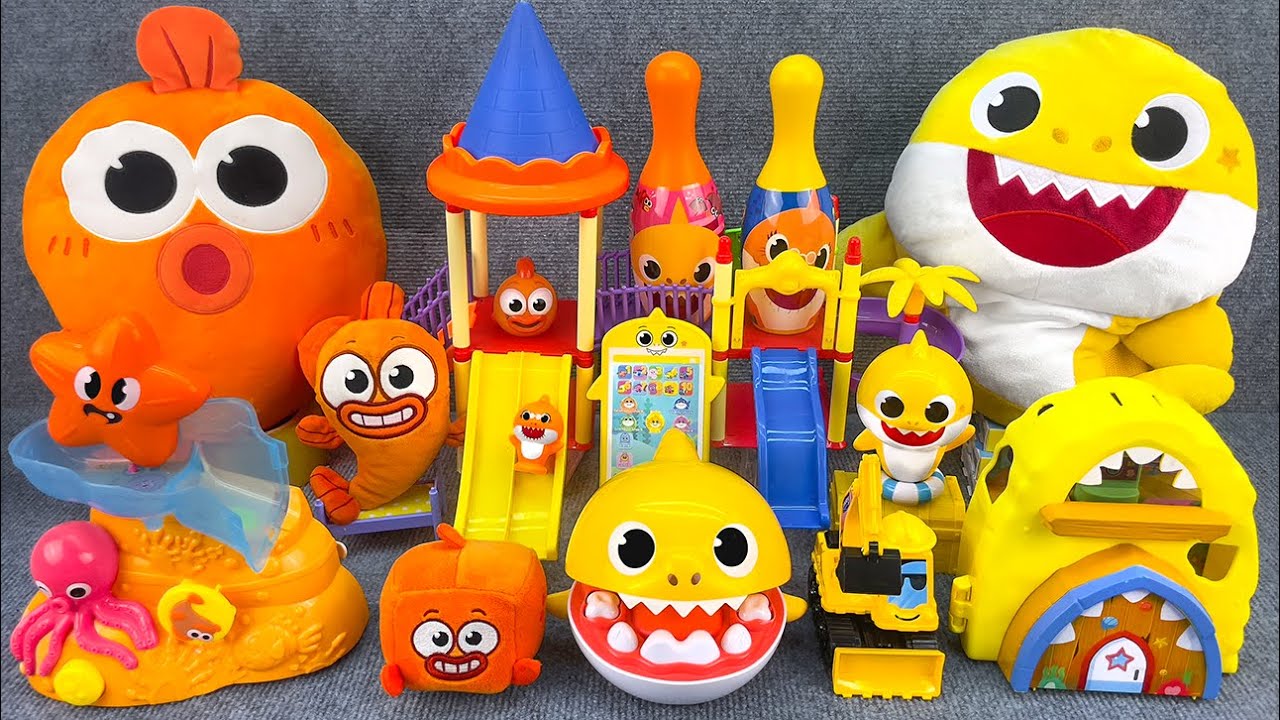 98 Minutes BABY SHARK Collection Unboxing - Satisfying Unboxing Shark Castle (ASMR)