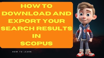 How to download and export your search results in Scopus #shorts