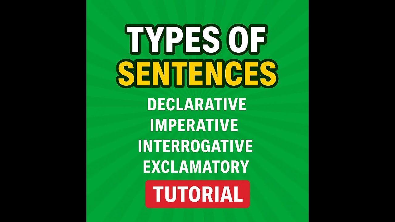 Types of Sentences in English | Declarative, Imperative, Interrogative ...