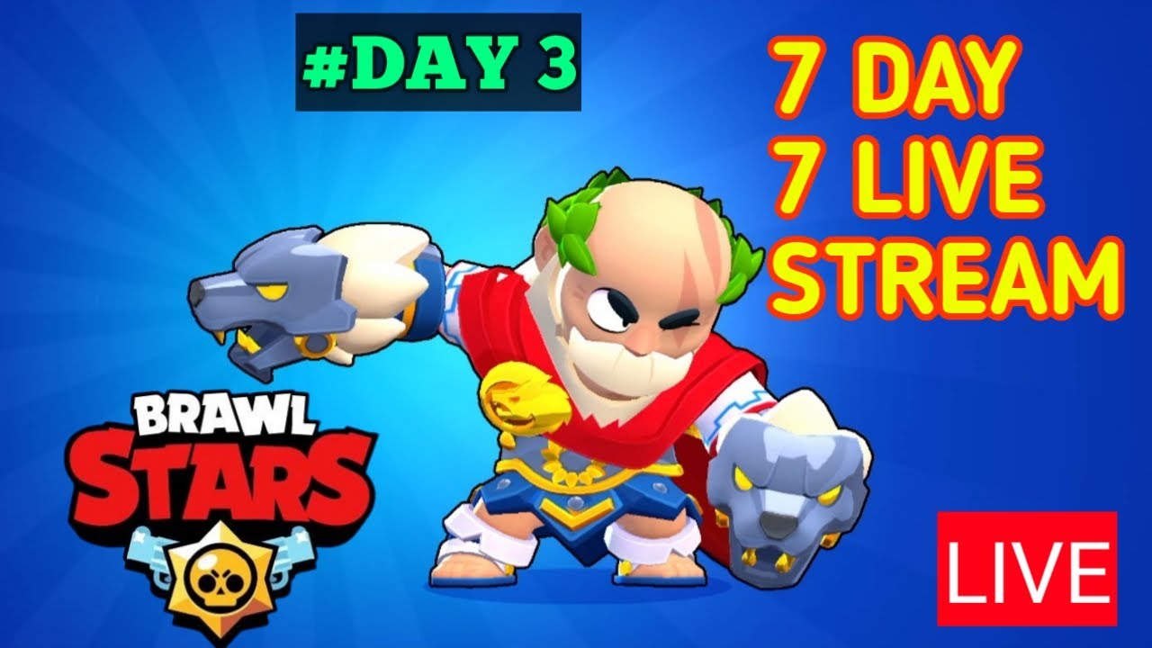 Brawl Stars Live | I Got Caesar Sam In Brawl Stars | 7 Day 7 Live ...