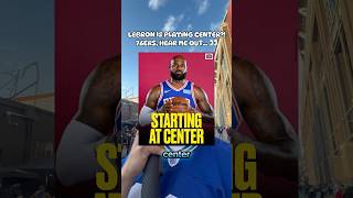 LEBRON IS PLAYING CENTER!?!
