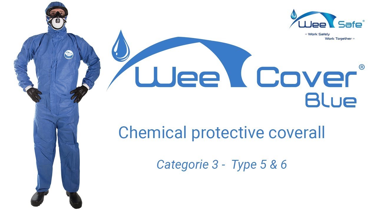 WEECOVER Blue disposable coveralls Category 3 type 5 and 6 YouTube