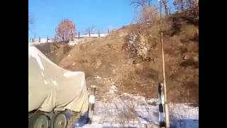 На военном полигоне армейская собака поймала лису На военном полигоне армейская собака поймала лису
