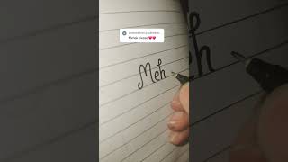 Mehak name calligraphy #calligraphy #subscribe #viral #shorts #ekta's calligraphy