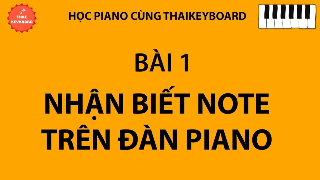 Học đàn piano cho người mới bắt đầu | #1 🎹 TỰ HỌC PIANO | Nhận Biết Nốt Trên Đàn Piano và Mẫu Luyện Ngón Số 1