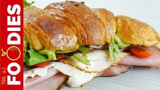 How to Make a Club Sandwich on a Croissant