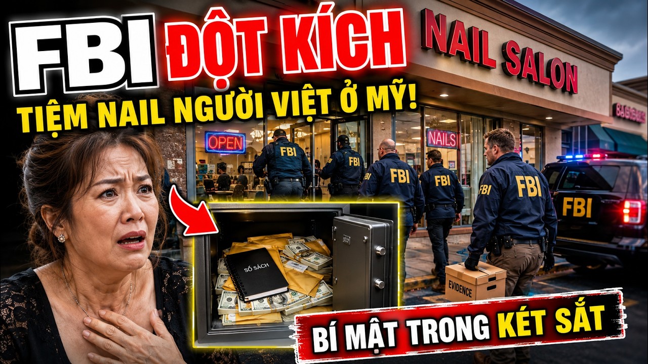 FBI Đột Kích Tiệm Nail Người Việt Ở Mỹ Lúc 6h Sáng - Bí Mật Trong Két Sắt Gây Chấn Động Cộng Đồng