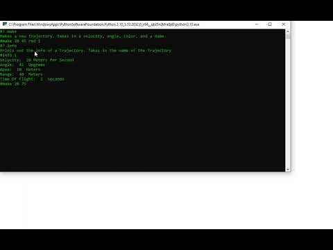 Projectile Motion Calculator & grapher w/python