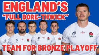 ENGLAND TEAM FOR ARGENTINA