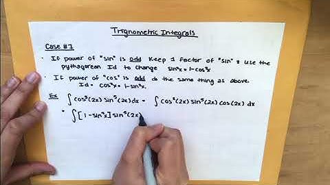 Trigonometric Integrals Case 1
