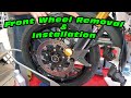 V-Strom Front Wheel Removal & Installation