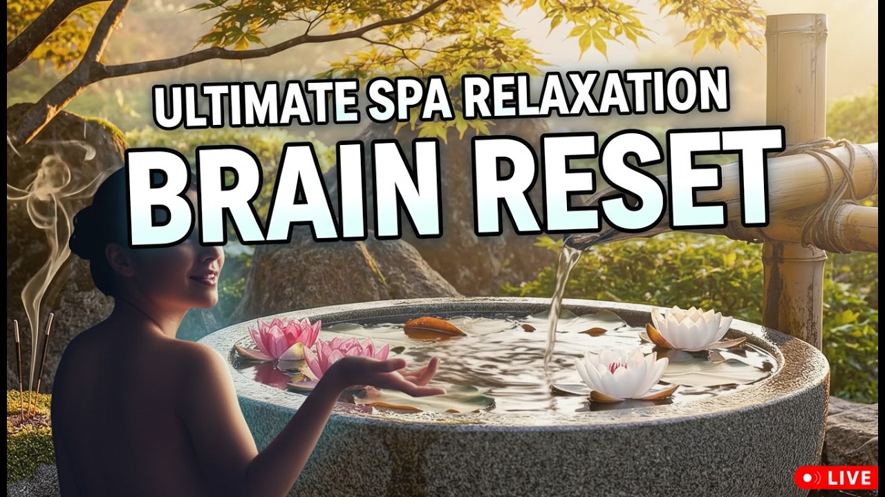 Peaceful Zen Garden Water Flow for Anxiety & Overthinking